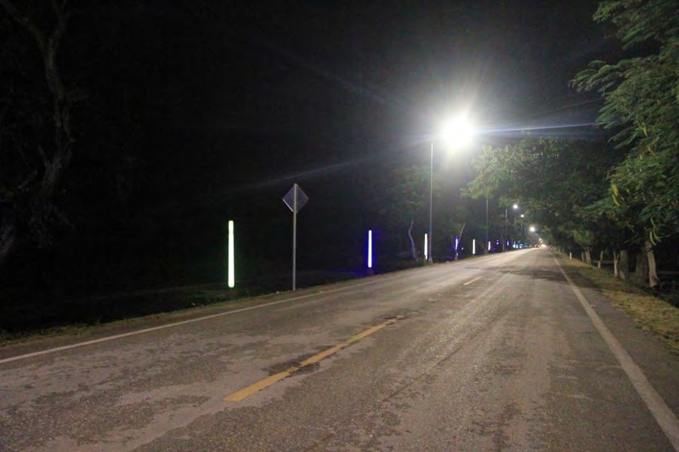 Alumbrado público en el municipio de Tekax